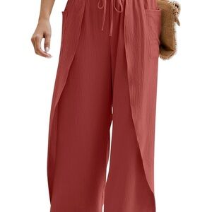 Women's Rust Palazzo Pants